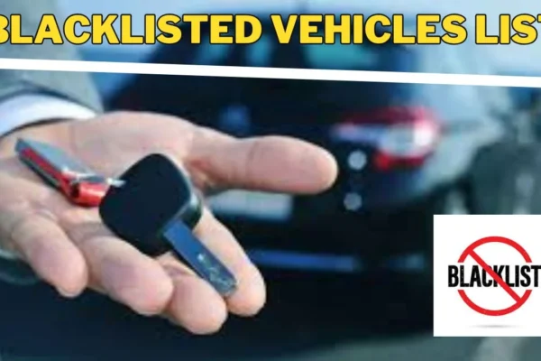 Blacklisted vehicles List