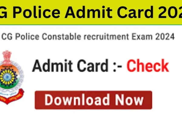 CG Police Admit Card 2024