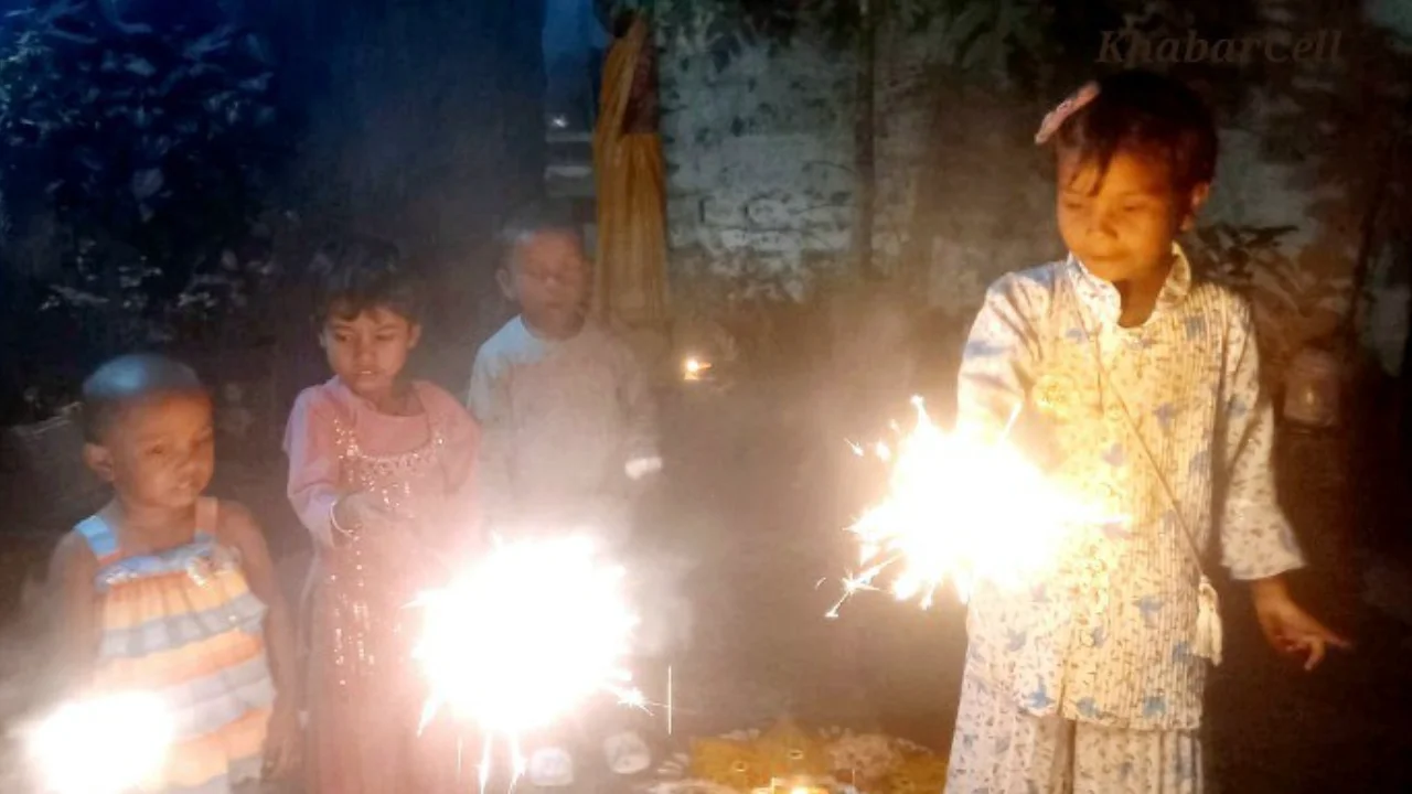 Diwali celebrated with joy in Ramgarh, joy in surrounding areas including Bhurkunda Coal Plant