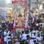 Grand procession of Christ the King festival in Ranchi Saint Mary's Church