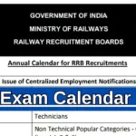 RRB Exam Calendar 2024