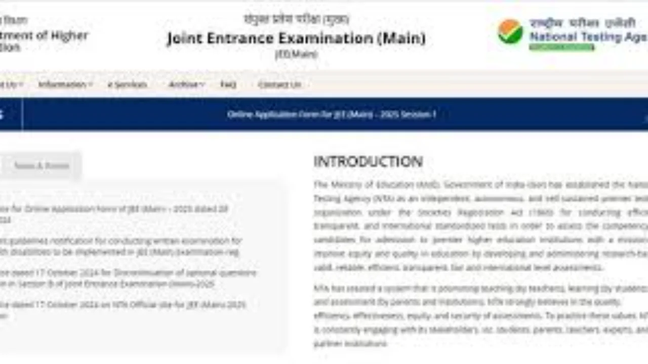 Registration begins for JEE Main 2025