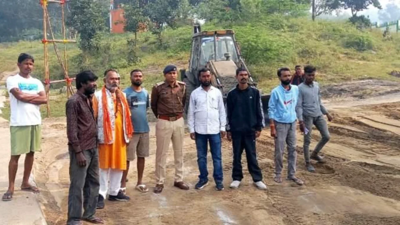 Review of preparations at Nalkari River Chhath Ghat for Bhurkunda Chhath festival