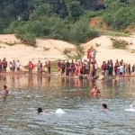 There was a stir due to the drowning of two youths near Chhath Ghat in Damodar river.