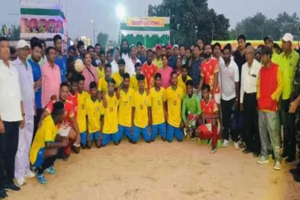 Two-day football competition organized by Trimurti Club in Pithati village