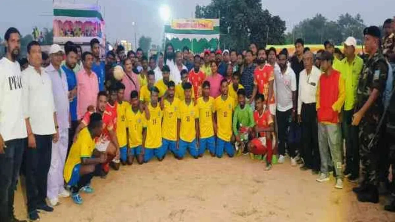 Two-day football competition organized by Trimurti Club in Pithati village