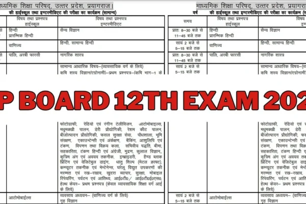 UP Board 12th Exam 2025