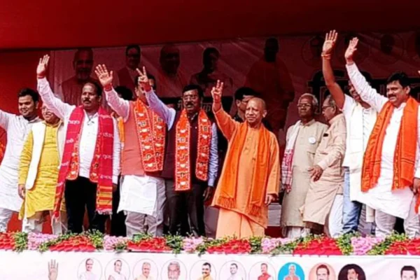 Yogi Adityanath's election visit to Barkagaon, appeal to vote for BJP