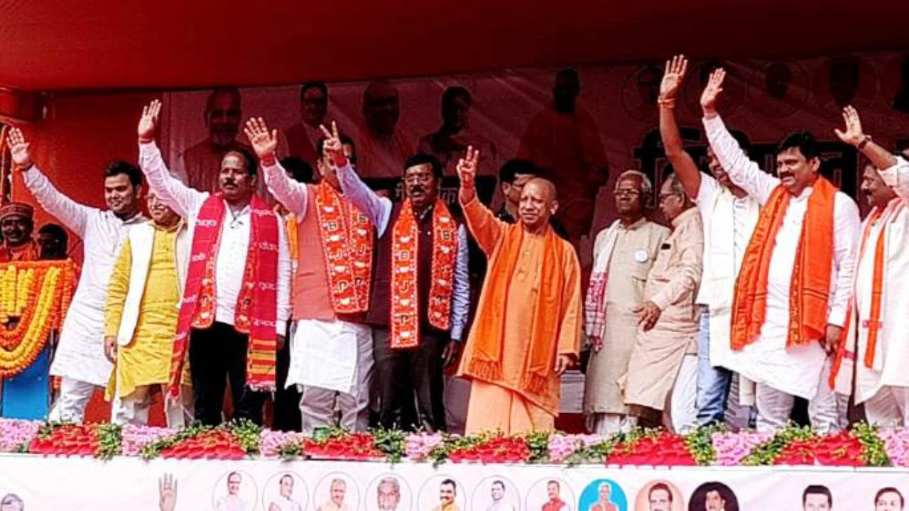 Yogi Adityanath's election visit to Barkagaon, appeal to vote for BJP